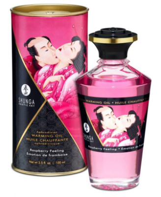 Huile chauffante framboise comestible 100ml 